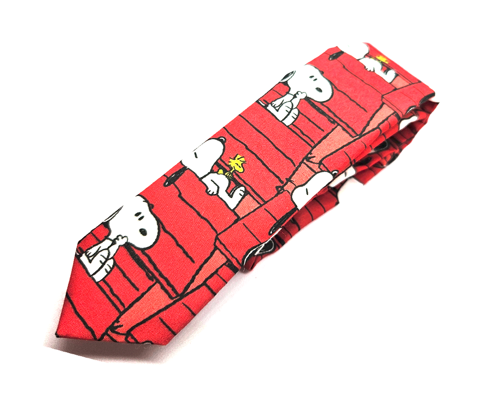 Corbata Snoopy fondo rojo
