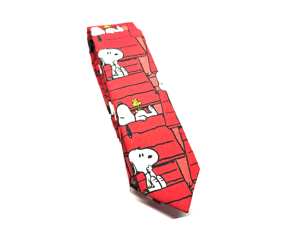 Corbata Snoopy fondo rojo