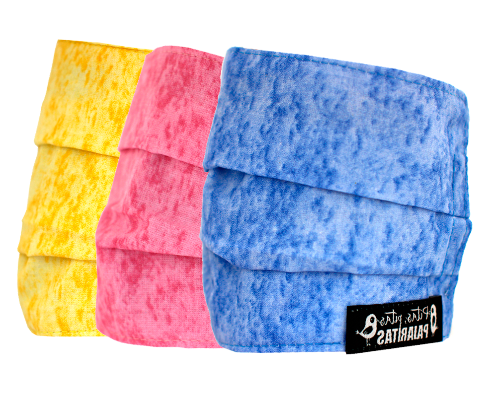 Pack 3 Mascarillas Marble (Amarilla+Rosa+Azul)