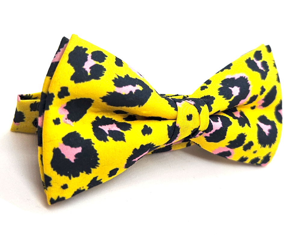 Pajarita Animal Print Amarillo 🆕