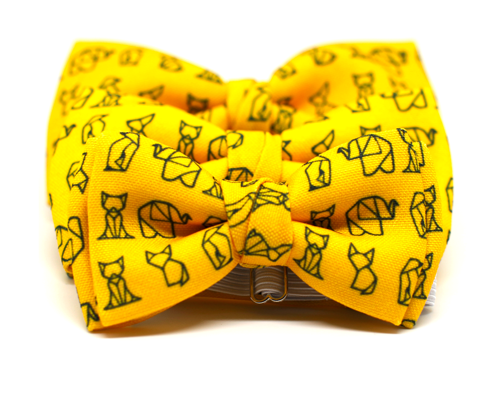 Pajarita Mostaza Origami