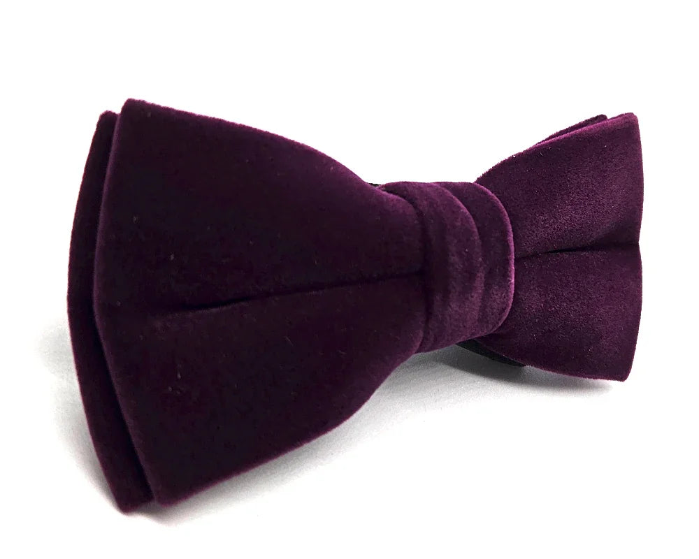 Pajarita Terciopelo Morado