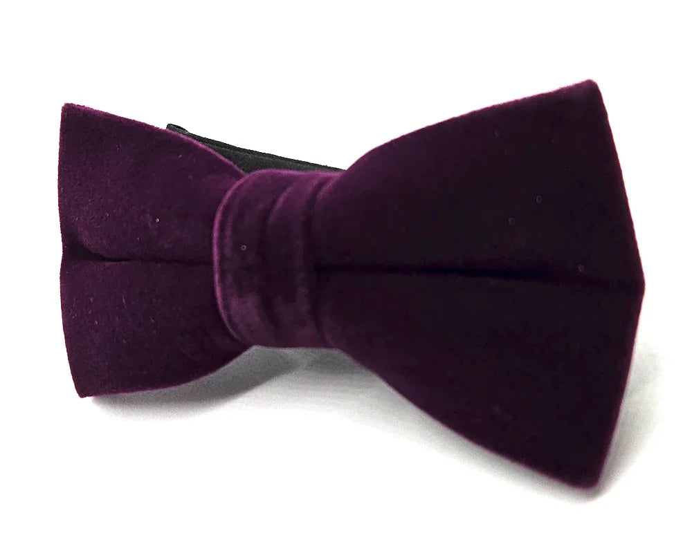 Pajarita Terciopelo Morado